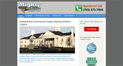 Desktop Screenshot of mightycleancarpetcare.com